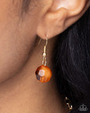 Beehive Barrage - Orange Necklace - Paparazzi Accessories Necklace Bedazzle Me Pretty Mobile Fashion Boutique