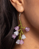 Beguiling Bouquet - Purple Earrings - Paparazzi Accessories Earrings Bedazzle Me Pretty Mobile Fashion Boutique