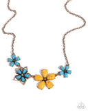 Behold the Bloom - Yellow Necklace - Paparazzi Accessories Necklace Bedazzle Me Pretty Mobile Fashion Boutique