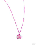 Bejeweled Basic - Pink Necklace - Paparazzi Accessories Necklace Bedazzle Me Pretty Mobile Fashion Boutique
