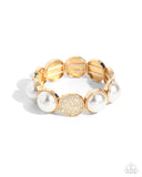 Believable Bling - Gold Bracelet - Paparazzi Accessories Bracelet Bedazzle Me Pretty Mobile Fashion Boutique