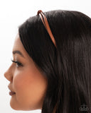 Believe It Or KNOT - Brown Headband - Paparazzi Accessories Bedazzle Me Pretty Mobile Fashion Boutique