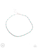Bemused Basic - Green Necklace - Paparazzi Accessories Necklace Bedazzle Me Pretty Mobile Fashion Boutique