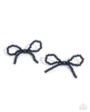 Better Ballerina - Blue Post Earrings - Paparazzi Accessories Post Earrings Bedazzle Me Pretty Mobile Fashion Boutique