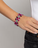 Bewildering Bling - Pink Bracelet - Paparazzi Accessories Bracelet Bedazzle Me Pretty Mobile Fashion Boutique