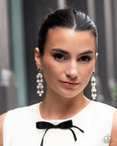 Bewitching Beacon - Black Post Earrings - Paparazzi Accessories Post Earrings Bedazzle Me Pretty Mobile Fashion Boutique