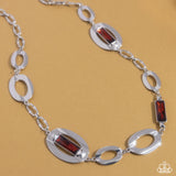 Big Fan of Yours - Brown Necklace - Paparazzi Accessories Necklace Bedazzle Me Pretty Mobile Fashion Boutique