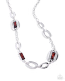 Big Fan of Yours - Brown Necklace - Paparazzi Accessories Necklace Bedazzle Me Pretty Mobile Fashion Boutique