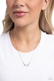 Birth Month Bling July - Silver Necklace - Paparazzi Accessories Necklace Bedazzle Me Pretty Mobile Fashion Boutique