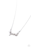 Birth Month Bling June - Silver Necklace - Paparazzi Accessories Necklace Bedazzle Me Pretty Mobile Fashion Boutique