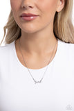 Birth Month Bling June - Silver Necklace - Paparazzi Accessories Necklace Bedazzle Me Pretty Mobile Fashion Boutique