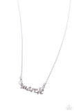 Birth Month Bling March - Silver Necklace - Paparazzi Accessories Necklace Bedazzle Me Pretty Mobile Fashion Boutique