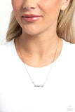 Birth Month Bling March - Silver Necklace - Paparazzi Accessories Necklace Bedazzle Me Pretty Mobile Fashion Boutique