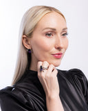 Black Widow - Purple Complete Look  - Paparazzi Accessories Bedazzle Me Pretty Mobile Fashion Boutique