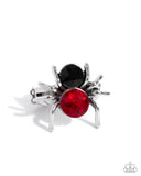 Black Widow - Red Complete Look  - Paparazzi Accessories Bedazzle Me Pretty Mobile Fashion Boutique