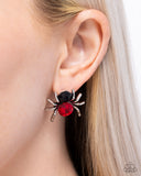 Black Widow - Red Complete Look  - Paparazzi Accessories Bedazzle Me Pretty Mobile Fashion Boutique