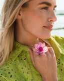 Blatant Bloom - Purple Ring - Paparazzi Accessories Ring Bedazzle Me Pretty Mobile Fashion Boutique