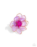 Blatant Bloom - Purple Ring - Paparazzi Accessories Ring Bedazzle Me Pretty Mobile Fashion Boutique