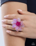 Blatant Bloom - Purple Ring - Paparazzi Accessories Ring Bedazzle Me Pretty Mobile Fashion Boutique