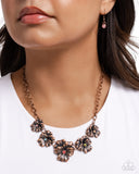 Blatant Botanicals - Copper Necklace - Paparazzi Accessories Necklace Bedazzle Me Pretty Mobile Fashion Boutique