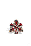 Blazing Blooms - Brown Ring - Paparazzi Accessories Ring Bedazzle Me Pretty Mobile Fashion Boutique