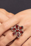 Blazing Blooms - Brown Ring - Paparazzi Accessories Ring Bedazzle Me Pretty Mobile Fashion Boutique