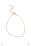 Blinding Basic - Gold Anklet - Paparazzi Accessories Anklet Bedazzle Me Pretty Mobile Fashion Boutique