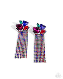 Blinding Blend - Multi Post Earrings - Paparazzi Accessories Post Earrings Bedazzle Me Pretty Mobile Fashion Boutique
