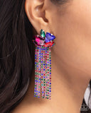 Blinding Blend - Multi Post Earrings - Paparazzi Accessories Post Earrings Bedazzle Me Pretty Mobile Fashion Boutique
