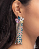 Blinding Blend - Multi Post Earrings - Paparazzi Accessories Post Earrings Bedazzle Me Pretty Mobile Fashion Boutique