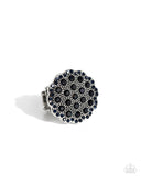 Blingy Bouquet - Blue Ring - Paparazzi Accessories Ring Bedazzle Me Pretty Mobile Fashion Boutique