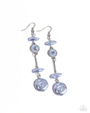 Blissful Balance - Blue Earrings - Paparazzi Accessories Earrings Bedazzle Me Pretty Mobile Fashion Boutique