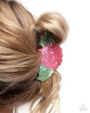 Blooming Baddie - Pink Hair Clip - Paparazzi Accessories Hair Clip Bedazzle Me Pretty Mobile Fashion Boutique