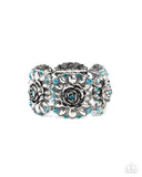 Blooming Balance - Blue Bracelet - Paparazzi Accessories Bracelet Bedazzle Me Pretty Mobile Fashion Boutique