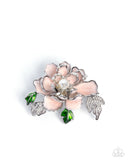 Blooming Belonging - Pink Brooch - Paparazzi Accessories Brooch Bedazzle Me Pretty Mobile Fashion Boutique