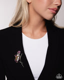 Blooming Biosphere - Pink Brooch - Paparazzi Accessories Brooch Bedazzle Me Pretty Mobile Fashion Boutique