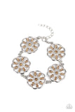 Blooming Bling - Brown Bracelet - Paparazzi Accessories Bracelet Bedazzle Me Pretty Mobile Fashion Boutique
