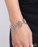 Blooming Bling - Brown Bracelet - Paparazzi Accessories Bracelet Bedazzle Me Pretty Mobile Fashion Boutique
