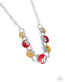 Blooming Bravado - Red Necklace - Paparazzi Accessories Necklace Bedazzle Me Pretty Mobile Fashion Boutique