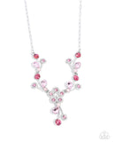 Blossom Queen - Pink Necklace - Paparazzi Accessories Necklace Bedazzle Me Pretty Mobile Fashion Boutique