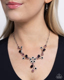 Blossom Queen - Purple Necklace - Paparazzi Accessories Necklace Bedazzle Me Pretty Mobile Fashion Boutique