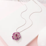 Blossoming Belle - Pink Necklace - Paparazzi Accessories Necklace Bedazzle Me Pretty Mobile Fashion Boutique