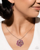 Blossoming Belle - Pink Necklace - Paparazzi Accessories Necklace Bedazzle Me Pretty Mobile Fashion Boutique