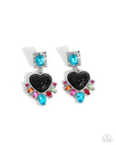 Bohemian Bling - Black Post Earrings - Paparazzi Accessories Post Earrings Bedazzle Me Pretty Mobile Fashion Boutique