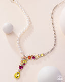Boisterous Ballet - Yellow Necklace - Paparazzi Accessories Necklace Bedazzle Me Pretty Mobile Fashion Boutique
