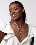 Boisterous Ballet - Yellow Necklace - Paparazzi Accessories Necklace Bedazzle Me Pretty Mobile Fashion Boutique