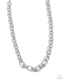 Boogie Bling - White Necklace - Paparazzi Accessories Necklace Bedazzle Me Pretty Mobile Fashion Boutique