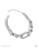 Boosted Bling - White Bracelet - Paparazzi Accessories Bracelet Bedazzle Me Pretty Mobile Fashion Boutique