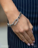 Boosted Bling - White Bracelet - Paparazzi Accessories Bracelet Bedazzle Me Pretty Mobile Fashion Boutique