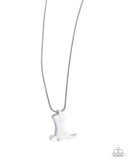 Boot Scootin' Bravado - White Complete Look  - Paparazzi Accessories Bedazzle Me Pretty Mobile Fashion Boutique